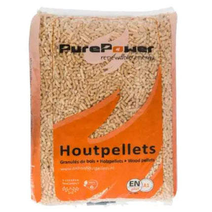 PURE POWER - HOUTPELLETS - ENplus A1 - 88 zakken - 10KG per zak - 100% Naaldhout