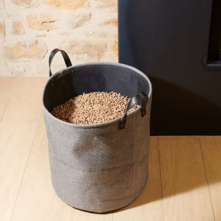 Vilten pellet-opbergtas – 30 kg - Donker Grijs
