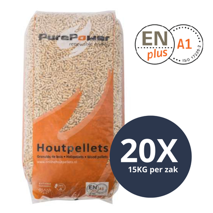 PURE POWER - Houtpellets - ENplus A1 - Per losse zak