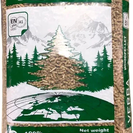 AFHALEN - Verba houtpellets - 65 zakken - 975 kg - Naaldhout pellets - EN plus A1