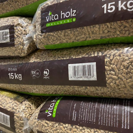 VITA HOLZ Houtpellets – 100% Naaldhout – ENplus A1 – 990KG - Incl bezorging
