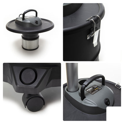 PEREL - Aszuiger - HEPA-filter -  blaasfunctie - 1200 Watt - 20 Liter