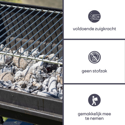 PEREL - Aszuiger - HEPA-filter -  blaasfunctie - 1200 Watt - 20 Liter