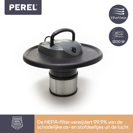 PEREL - Aszuiger - HEPA-filter -  blaasfunctie - 1200 Watt - 20 Liter