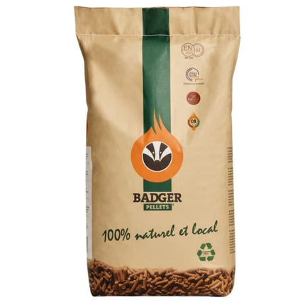 Badger - Premium Quality Houtpellets - Enplus A1 - 100% Naaldhout - Per losse zak