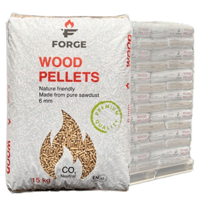 FORGE - Houtpellets - ENplus A1 - 100% Naaldhout - 66 zakken - 990 kg
