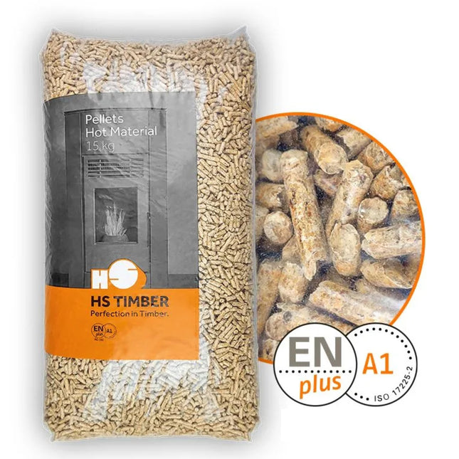 HS TIMBER - Houtpellets - ENplus A1 & DIN PLUS - Per losse zak