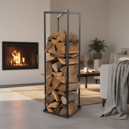 Perel - Modern Houtrek - Compact & Stijlvol (118 cm) - Zwart