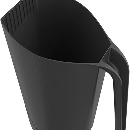 Kunstof Pelletschep XL – 2,4 liter – voor 1,5 kg pellets – met zeefsysteem - Zwart