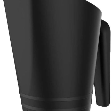 Kunstof Pelletschep – 1 liter – voor 0,7 kg pellets – met zeefsysteem - Zwart