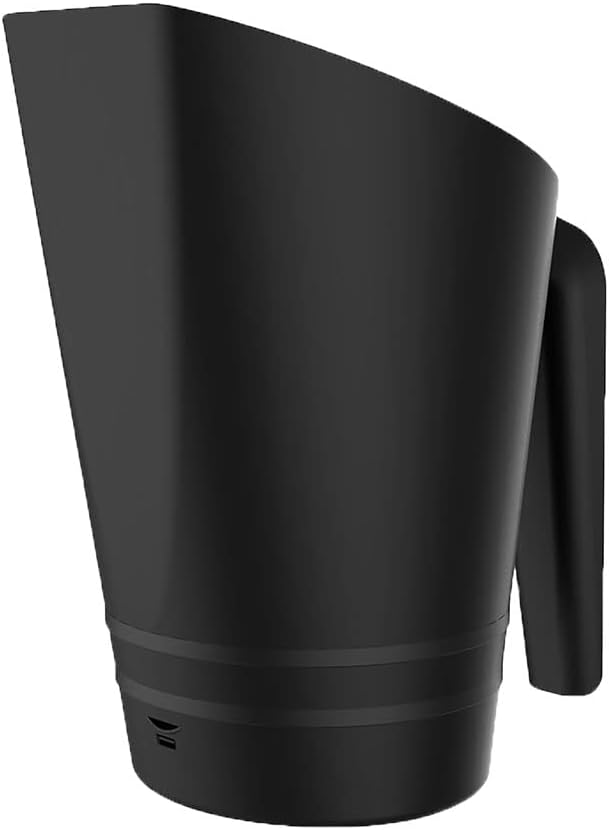 Kunstof Pelletschep – 1 liter – voor 0,7 kg pellets – met zeefsysteem - Zwart
