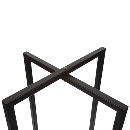 Perel - Modern Houtrek - Compact & Stijlvol (118 cm) - Zwart