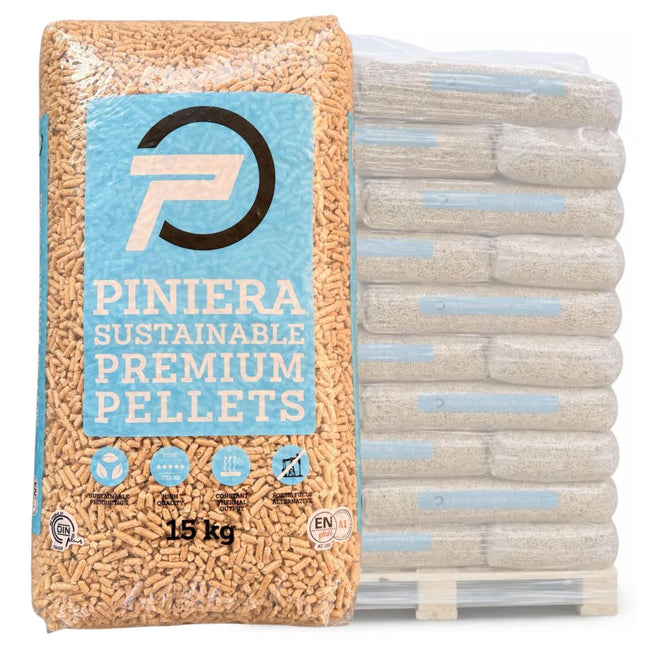 PINIERA - Houtpellets - ENplus A1 - 100% Naaldhout - 66 zakken - 990 kg