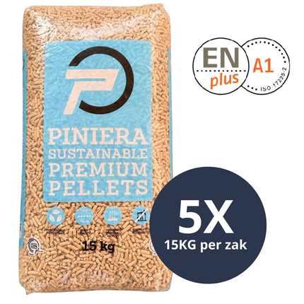 PINIERA - Witte Houtpellets - ENplus A1 - 100% Naaldhout - Per losse zak