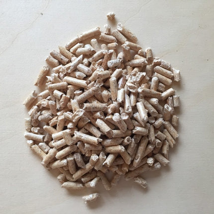 TEN DAMME - Halve palllet Witte Houtpellets - ENplus A1 - 33 zakken - 495 KG - 100% Naaldhout