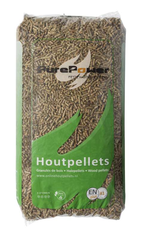 PURE POWER - MIX Houtpellets - ENplus A1 - 4-sterren - Per losse zak