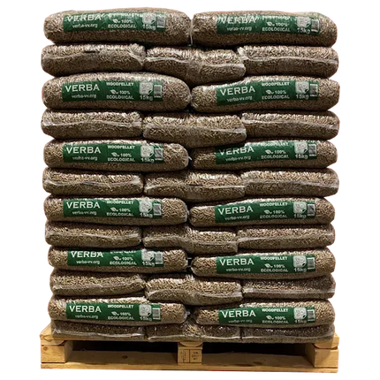 AFHALEN - Verba houtpellets - 65 zakken - 975 kg - Naaldhout pellets - EN plus A1