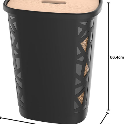 Houtpellets Pelletbox XL Met Deksel - 70 Liter - voor 45 KG Pellets- 66,4 Cm Hoog - Kunststof