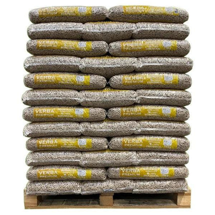AFHALEN - Verba Premium houtpellets - 65 zakken - 975 kg - Naaldhout - ENplus A1
