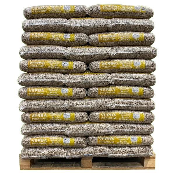 AFHALEN - Verba Premium houtpellets - 65 zakken - 975 kg - Naaldhout - ENplus A1